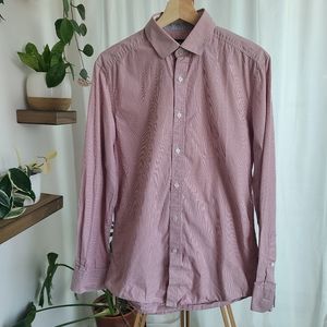 Mexx Men's easy care striped cotton shirt